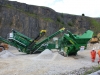 McCloskey screener and crusher in the rock processing demo area at Hillhead Quarrying & Recycling Show