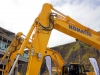 Komatsu excavators. Hillhead showground