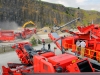 Terex Finlay crushers. Rock processing demo area, Hillhead.