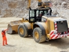 CAT wheel loader. Hillhead quarry face demo area