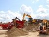 JCB and Maximus equipment at work in the recycling demo area at Hillhead