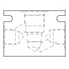 2 Way 3/8 BSP Inline Line Body for Hydraulic Cartridge Valves