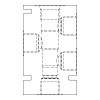 4 Way 1/2 - 3/4 BSP Line Body for Hydraulic Cartridge Valves