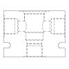 2 Way 3/4 - 1 BSP Line Body for Hydraulic Cartridge Valves