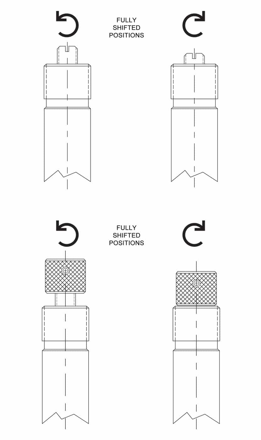 Screw type manual override diagram