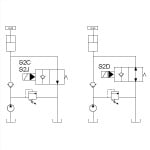 2 Way 2 Position NO Poppet Valve circuit